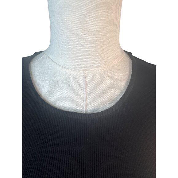 ZARA Small Black Puff Sleeve Cotton & Polyester Balloon Hemline Elastic Waist - Picture 5 of 15